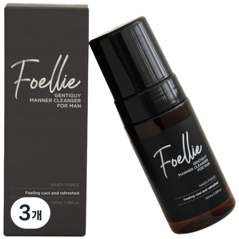 포엘리에 젠티가이 매너클렌저 남성청결제, 3개, 100ml