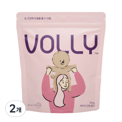 동물병원 강아지 눈영양제 오메가3 메이드인랩 볼리, 100g, 눈물개선/눈건강, 2개