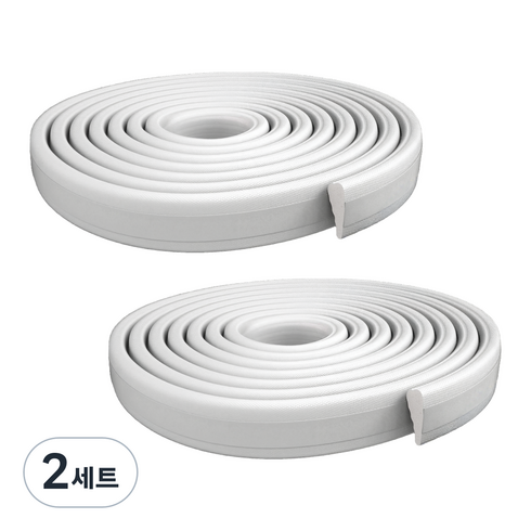 히트키퍼 신소재 문풍지 MAX 5m 2개입, 2세트, 화이트