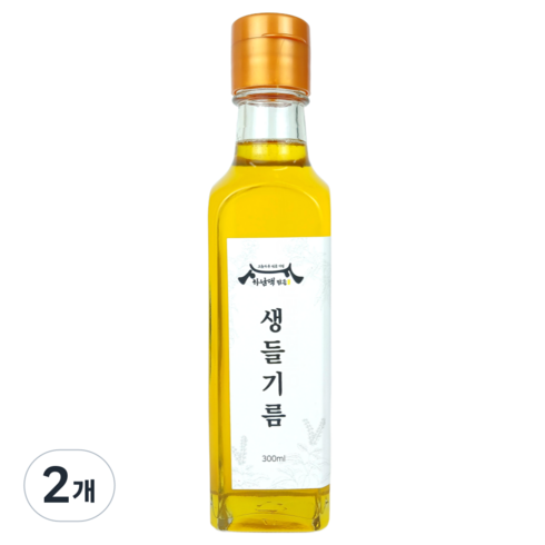 하남댁 건강지키미 저온압착 생들기름, 2개, 300ml