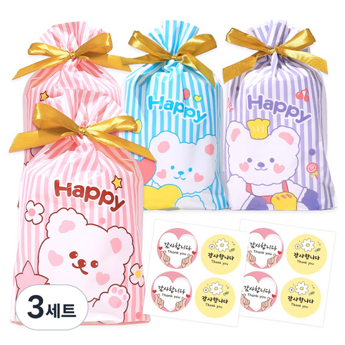 한봄 간식 구디백 개별포장 간식 꾸러미, 간식 12종 4개, 3세트