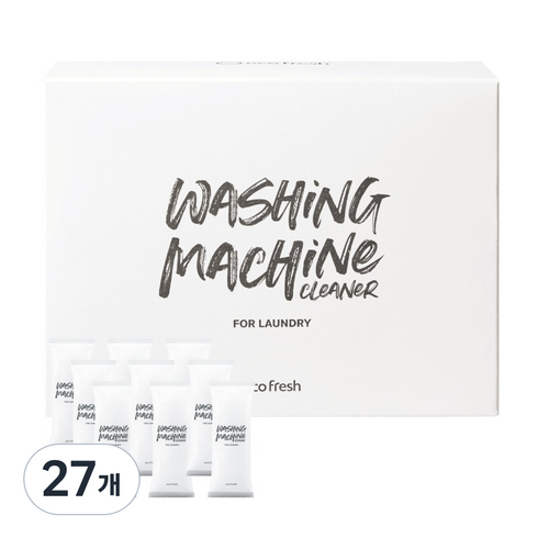 에코후레쉬 세탁조클리너 통돌이 드럼세탁기 통세척 청소, 27개, 100ml