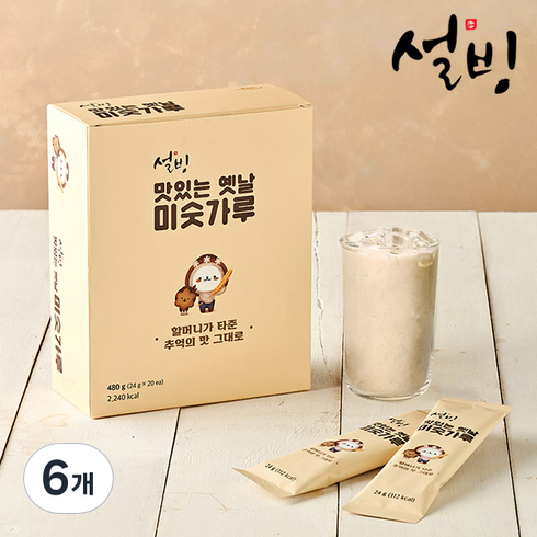 설빙 옛날 미숫가루, 480g, 6개