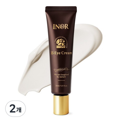 이놀 35아이크림 30ml 녹두 집중케어 미백 주름개선 기능성, 2개