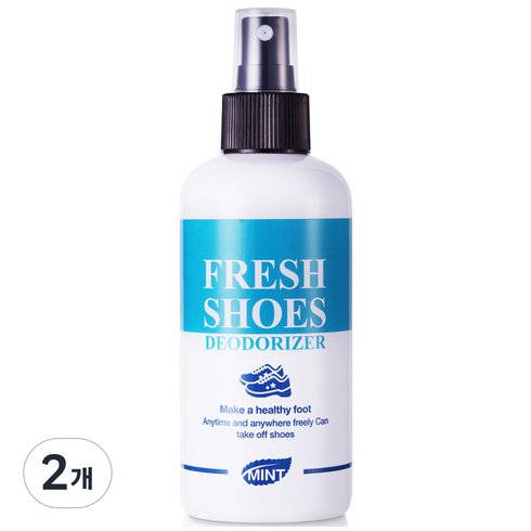 민트 후레쉬슈즈 신발탈취제 신발냄새제거제 신발장탈취제, 200ml, 2개