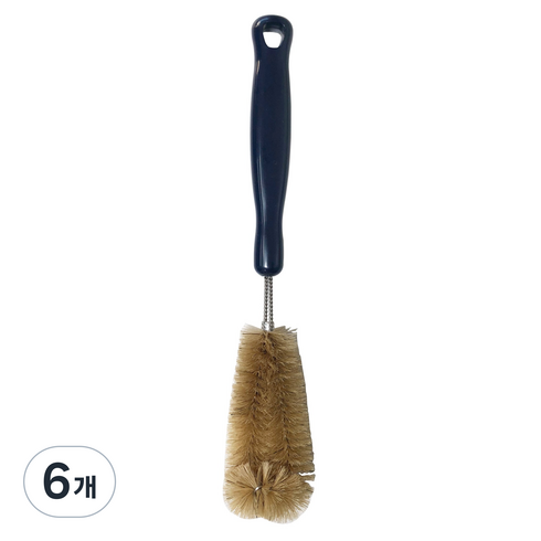 필굿리빙 자연모 젖병솔 소, 6개, 네이비