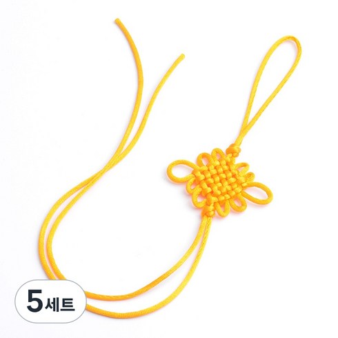 상일상회 전통 매듭끈 노리개 5개, 5세트, 금색