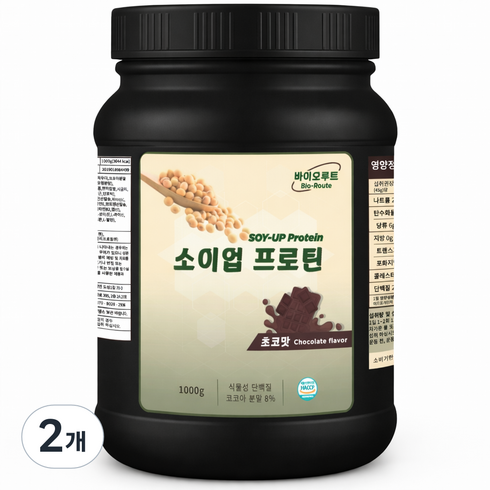 소이업프로틴 식물성 단백질보충제 프로틴, 2개, 1kg