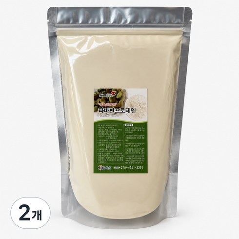 볶은 파바빈 분말 가루 식물성프로틴, 2개, 500g