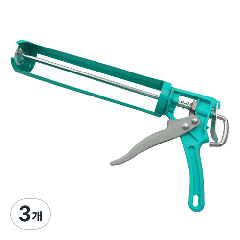 INVEN* 오우스케 고급 360 회전 스틸플라스틱 실리콘 파워건 (Steel+Plastic), 3개