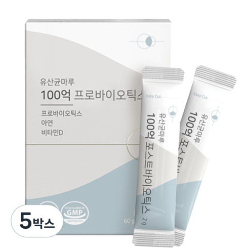 유산균마루 100억 프로바이오틱스, 60g, 5박스