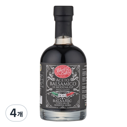 로베르토 발사믹 식초 블랙, 4개, 250ml
