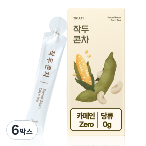 트루바이탈 작두콘차 액상차, 6박스, 15개입, 25ml