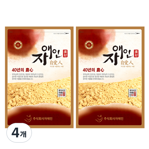 자애인 국산 메주가루 500gX2개 (1kg) 국산콩 100% 된장용 고추장용, 500g, 4개