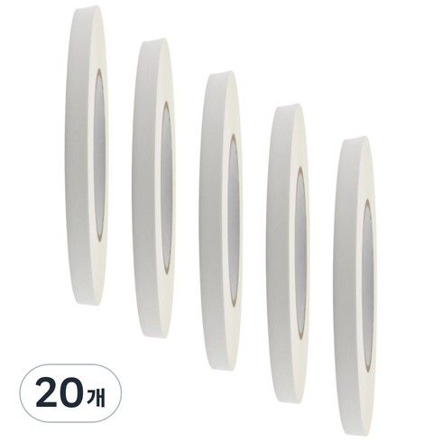 아트위브 마스킹 테이프 종이테이프 아이보리 8mm x 20M, 20개