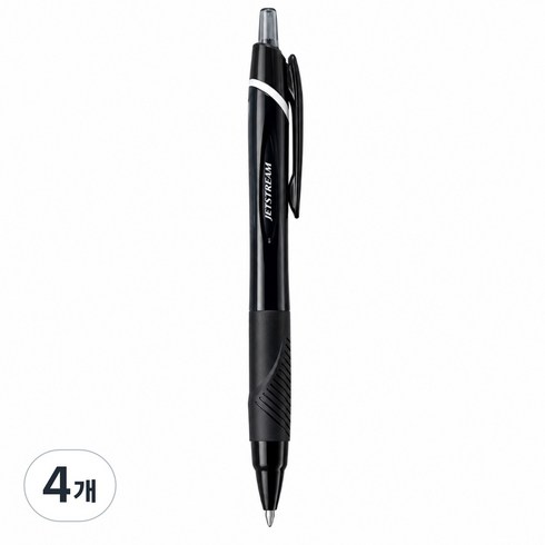 유니 제트스트림 유성볼펜 0.7mm SXN-150-07, 블랙, 4개