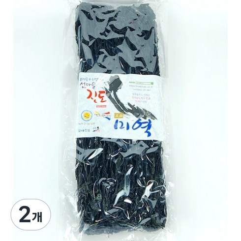 섬마을진도 미역 1가닥 건미역 산모용, 2개