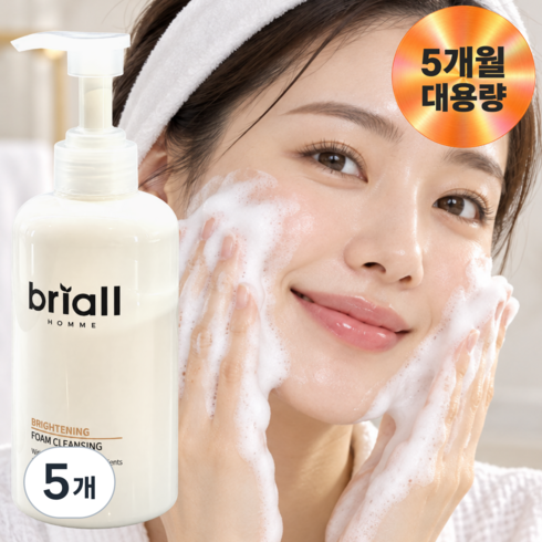 브리올옴므 브라이트닝 폼클렌징, 500ml, 5개