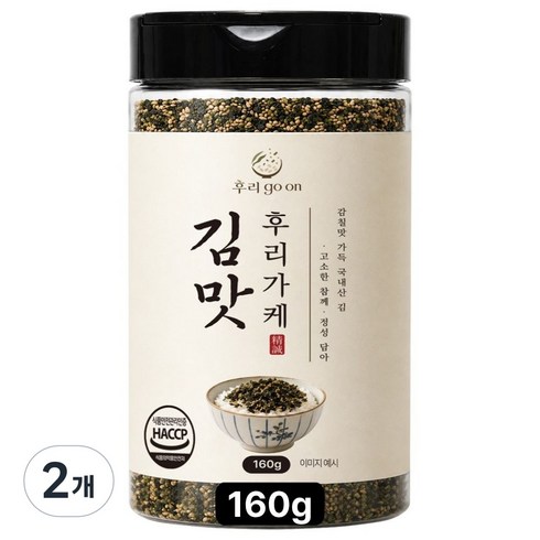 후리고온 김맛 후리가케 맛있는 밥가루 주먹밥, 2개, 160g
