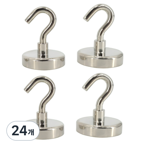 마니코 초강력 네오디움 고리자석 후크고리형 후크자석 걸이형 48mm, 24개