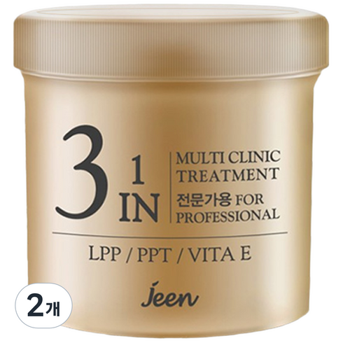 [JEEN] 진 멀티 트리트먼트 앰플 단백질 헤어팩, 2개, 150g