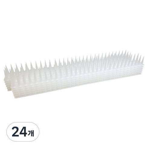 펀엔베이비 비둘기퇴치 버드스파이크, 4x43cm 화이트, 24개