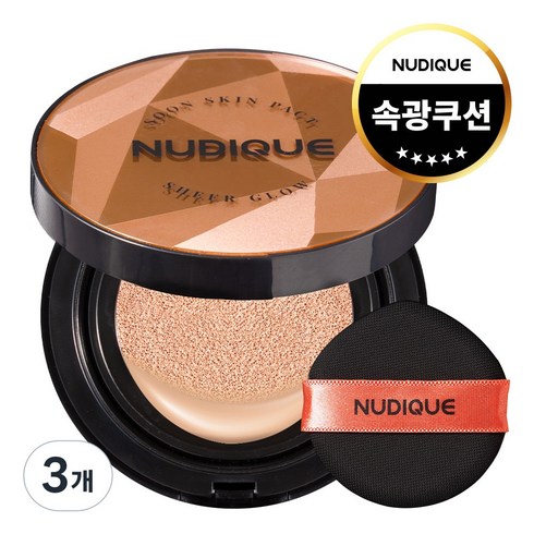 누디크 순스킨 쉬어 글로우 팩트 본품 25g, 3개, 23호