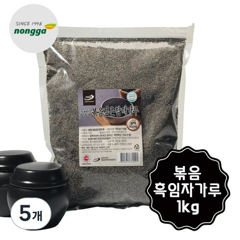농가식품 흑임자가루 볶음 검정깨가루 1봉, 5개, 1kg