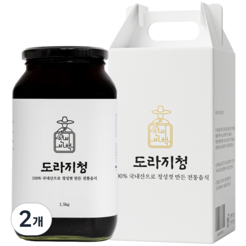 선비비책 국산 도라지청, 2개, 1개입, 1.5kg