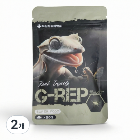 녹십자수의약품 지렙 크레슈퍼푸드 인섹트맛, 50g, 2개