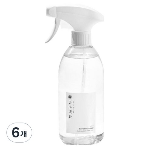 순수백과 피톤치드 프리미엄 스프레이 본품, 500ml, 6개