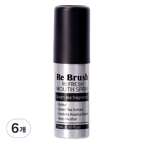 리브러쉬 리프레쉬 무알콜 구강유산균 안티플라그 스프레이, 15ml, 6개