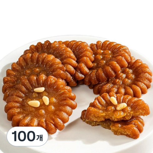 프리미엄 호박 찹쌀 약과 옛날과자, 100개, 30g