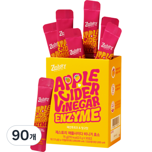 제스토리 애사비 곡물 발효 소화효소 300만 역가수치, 90개, 2.5g