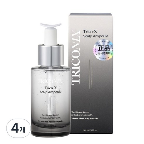 트리코닉스 트리코엑스 두피 피쿠스앰플, 4개, 30ml