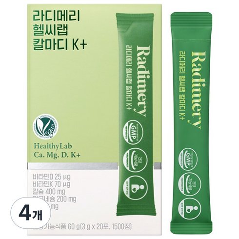 라디메리 헬씨랩 칼마디 K+, 4개, 60g