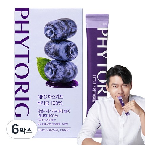 파이토리진 NFC 와일드 하스카프 베리즙 100%, 6박스, 225ml
