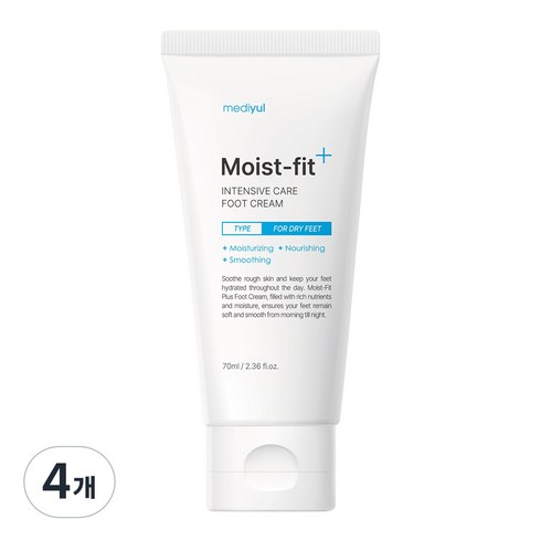 메디율 풋크림 고보습 발각질연화제 발크림 발각질크림 발각질제거, 70ml, 4개, 1개입