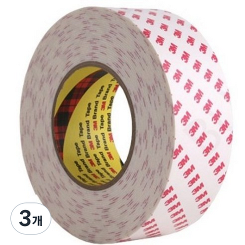 쓰리엠 폼 두꺼운 흰색 양면테이프 45mm x 10m, 3개