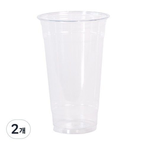 리밀 22온스 대용량 엑스라지 투명 아이스컵 92파이 PET 카페 업소용 테이크아웃 일회용컵, 2개, 100개입, 650ml