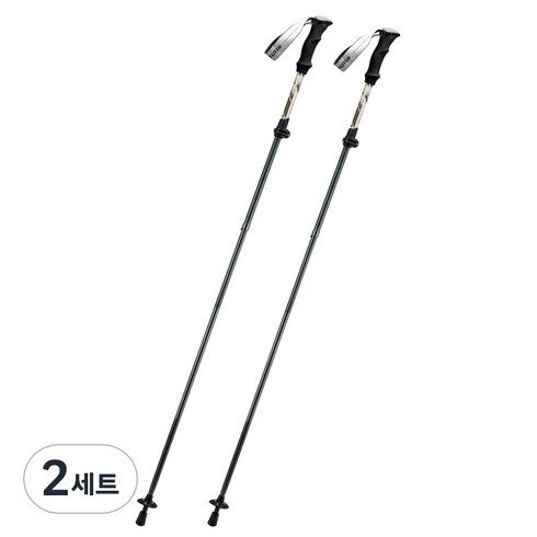 큐네이처 7075 항공 알루미늄 접이식 등산스틱 남녀공용 2개입60000603, 2세트, 갈색