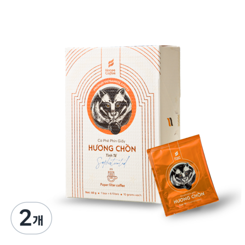 반미골드 베트남 핸드 드립커피 드립백 세트 오리지날, 60g, 2개, 6개입