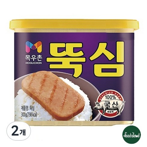 목우촌 주부9단 뚝심 통조림 묶음, 300g, 2개