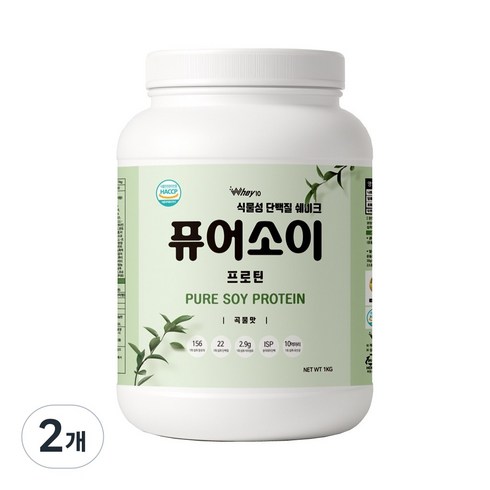 퓨어소이 프로틴, 2개, 1kg