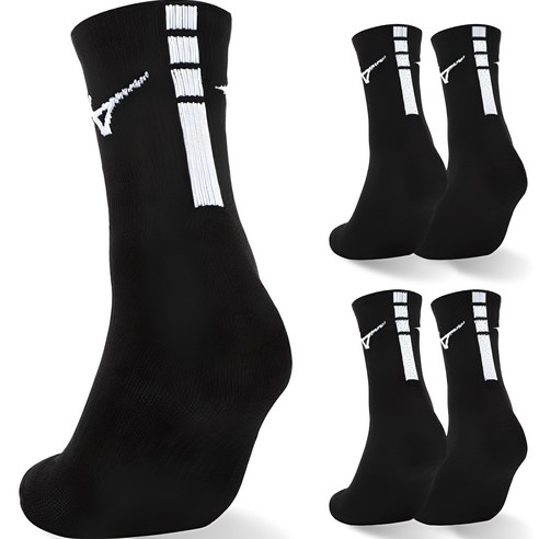 미즈노 플레이 더블 쿠션 미드 스포츠 양말