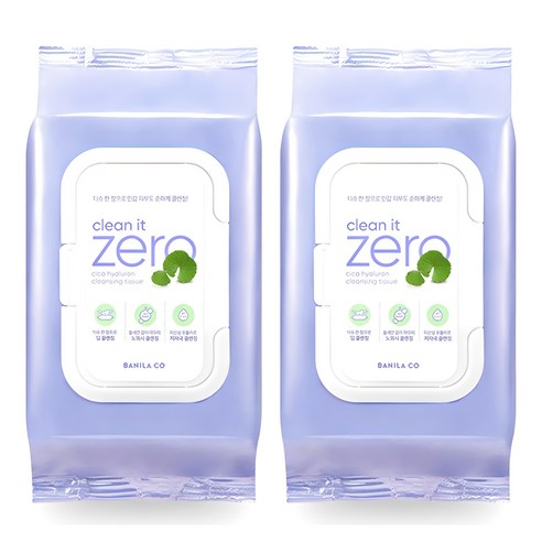 바닐라코 클린 잇 제로 시카 히알루론 클렌징 티슈 솔직 후기 | 피부 타입별 분석 - 상품 이미지 1