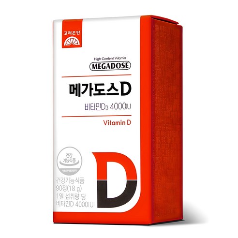 메가도스 D 비타민D3 4000IU 90정, 1개 솔직 후기 | 실사용자 리뷰 분석 - 상품 이미지 1