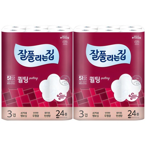 잘풀리는집 퀄팅 3겹 화장지 솔직 후기 | 실사용자 리뷰 분석 - 상품 이미지 1
