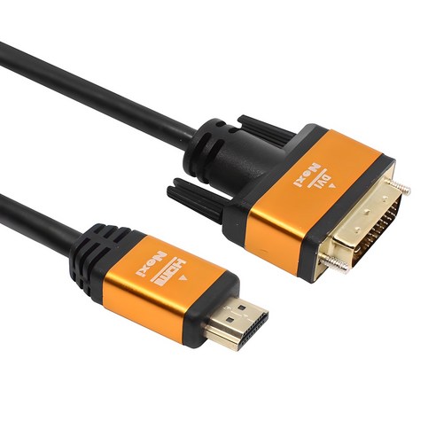 넥시 HDMI 2.0 to DVI 골드메탈 모니터 케이블 V2.0 솔직 후기 | 실사용자 리뷰 분석 - 상품 이미지 1