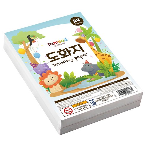 탐사 스케치북 도화지 130g A4, A4, 1개
